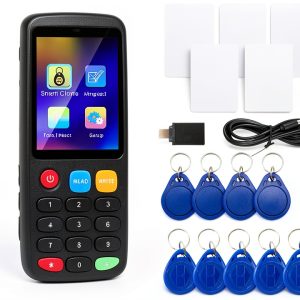 Tqsbeyah RFID Reader Multi Frequency Card Copier Black-0