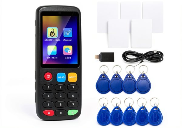 Tqsbeyah RFID Reader Multi Frequency Card Copier Black-0