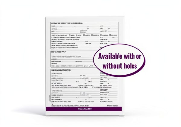 Patient Intake Forms Doctor Stuff 100-Form Purple No Holes-3
