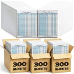 Resholder Patient Sign-In Sheet 300 Pack HIPAA Compliant 8.5x11 Inch-0