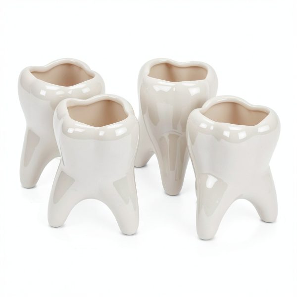 Practicon 3" Ceramic Vase Set – Four Small Vases Model 9099210-1