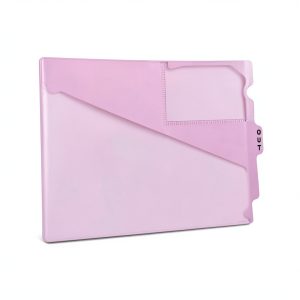 PDC Healthcare Pink Vinyl Filing Pocket FC178PK 12.8x9.5in 25/Box-0