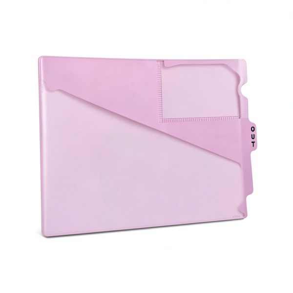 PDC Healthcare Pink Vinyl Filing Pocket FC178PK 12.8x9.5in 25/Box-0