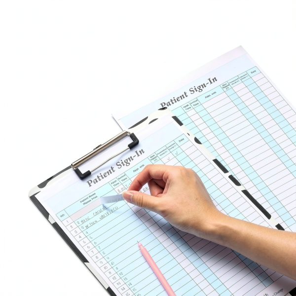 Resholder Patient Sign-In Sheet 300 Pack HIPAA Compliant 8.5x11 Inch-3
