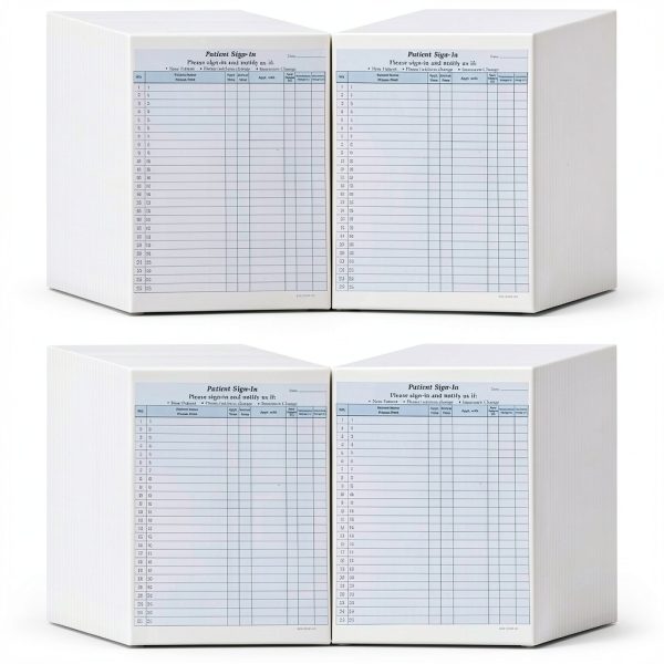 Medical Sign In Sheets Carbonless 125 Pack Bedus Home Adhesive Labels-0