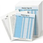 Resholder Patient Sign In Sheet ENV-1156 Privacy Pad 8.5x11.6 inches-0