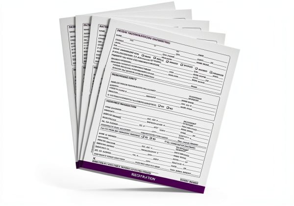 Patient Intake Forms Doctor Stuff 100-Form Purple No Holes-4