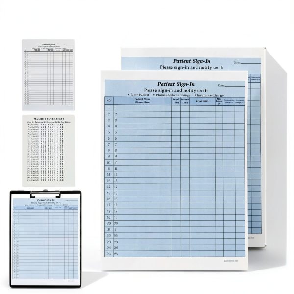 Medical Sign In Sheets Carbonless 125 Pack Bedus Home Adhesive Labels-1