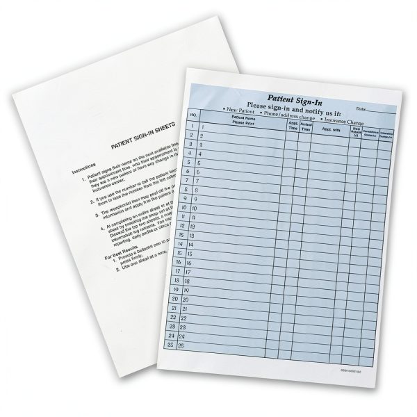Medical Sign In Sheets Carbonless 125 Pack Bedus Home Adhesive Labels-2