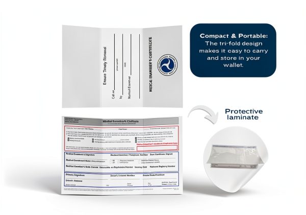 DOT FMCSA Medical Examiner Card Authorized Inspector Pocket-Size-1