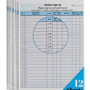 Patient Sign-in Sheets HIPAA Compliant RelinPOE Peel‑Off Labels 12Pack-0