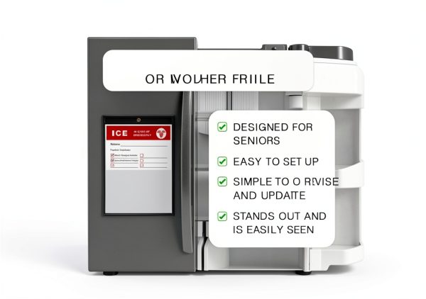 Emergency Medical Information Kit ELDR At Home Refrigerator File-1