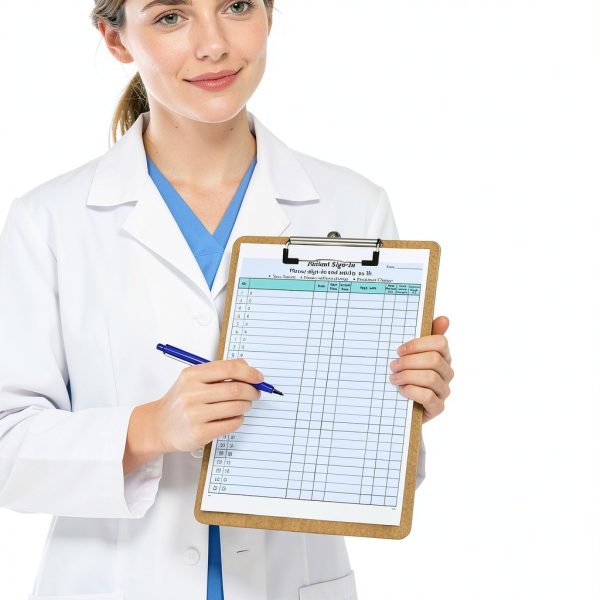 HIPAA Privacy Patient Sign in Sheets Blue NCR Carbonless 3 Part Form-6