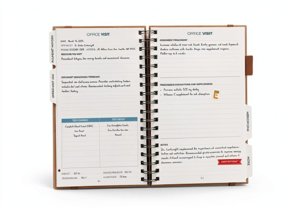 Clever Fox Personal Health Record Keeper – Medical Care Planner – Wellness & Medication Tracker Journal for Patients – Organizer Notebook, Daily Tracking Log Book & Appointment Diary (Rose Gold)-5
