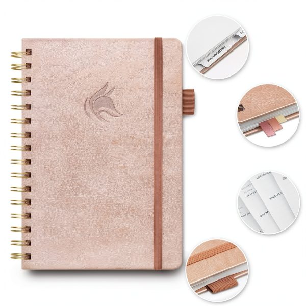 Clever Fox Personal Health Record Keeper – Medical Care Planner – Wellness & Medication Tracker Journal for Patients – Organizer Notebook, Daily Tracking Log Book & Appointment Diary (Rose Gold)-2