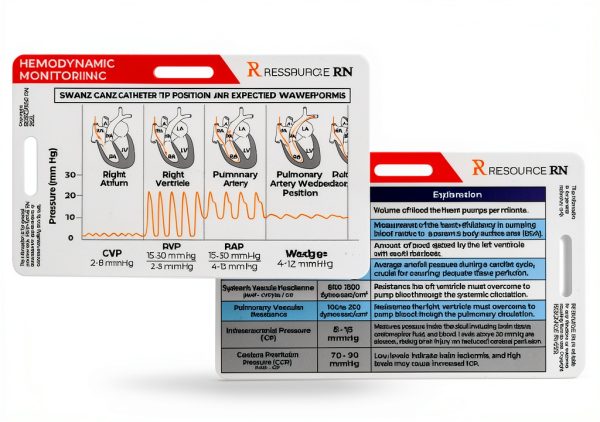 Hemodynamic Badge Card Dual Orientation Resource RN-0