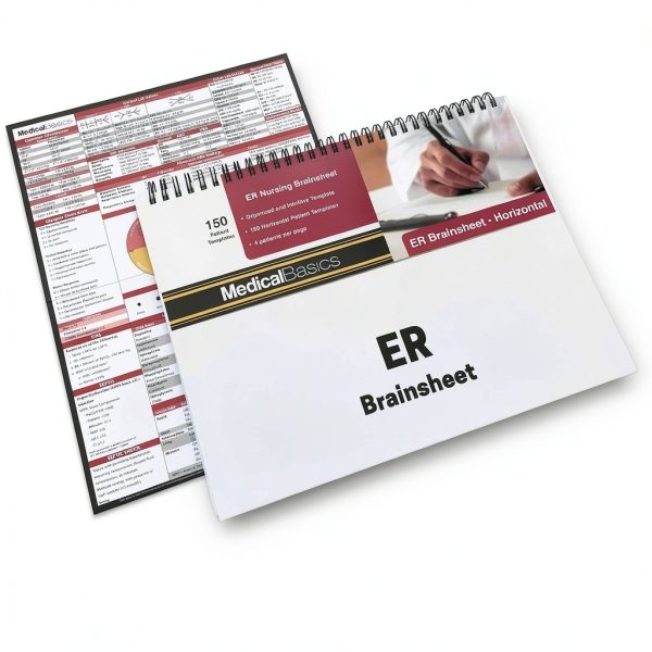Medical Basics Brainsheet ER Notebook Horizontal Template for Nurses-2